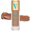 Veil Cosmetics Complexion Fix Liquid Foundation – Hydrating Buildable Coverage – Water-Resistant, Hypoallergenic, Oil-Free, Cruelty-Free & Vegan – Lightweight & Brightening (4N Tan Neural)