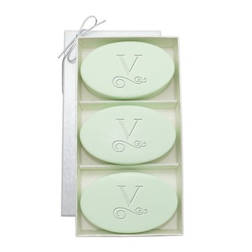 Carved Solutions Signature Spa Trio Green Tea & Bergamont-Pi-Flourish-V Soap