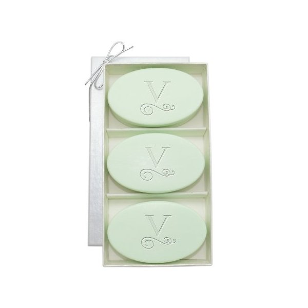 Carved Solutions Signature Spa Trio Green Tea & Bergamont-Pi-Flourish-V Soap