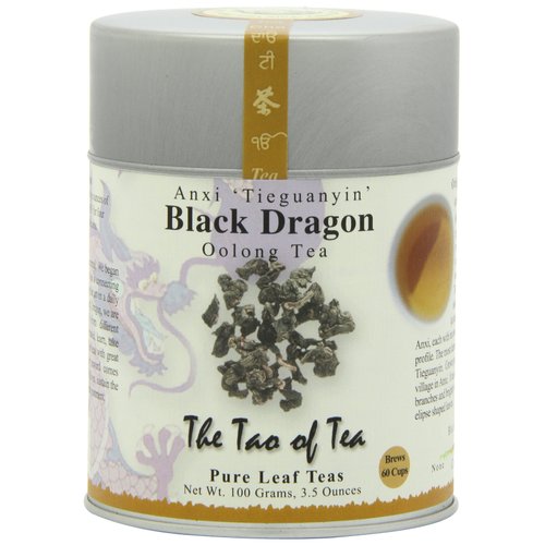 The Tao of Tea, Black Dragon Oolong Tea, Loose Leaf, 3 .5-Ounce Tins (Pack of 3)