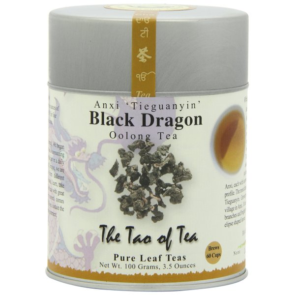 The Tao of Tea, Black Dragon Oolong Tea, Loose Leaf, 3 .5-Ounce Tins (Pack of 3)