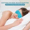 2PCS Gel Eye Mask, Reusable Hot Cold Therapy Eye Mask for Puffiness /Dark Circles/Eye Bags /Dry Eyes/Headaches/Migraines/Stress Relief, Cooling and Compress Eye Mask (Blue)