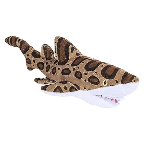 Forest & Twelfth 22” Stuffed Leopard Shark, Realistic Looking Aquatic Stuffed Animals for Pretend Play, Plush Material, Nursery and Room Decor, Ideal as Gifts for Kids & Toddlers (22'' Leopard Shark)