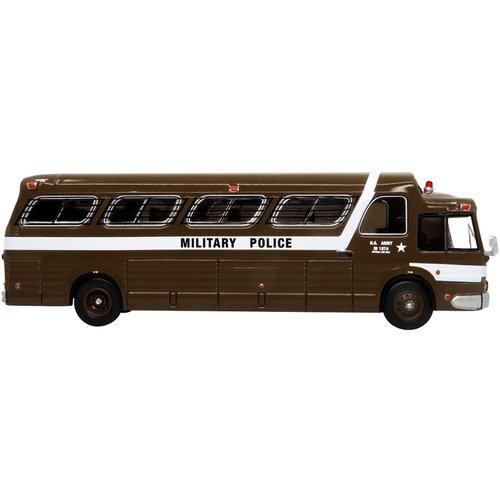 1966 PD4107 Buffalo Coach Bus U.S. Army Military Police Fort Dix Vintage Bus & Motorcoach Collection 1/87 Diecast Model by Iconic Replicas 87-0289