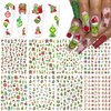 8 Sheets Christmas Nail Art Stickers 3D Xmas Nail Decals Self Adhesive Xmas Tree Bell Winter Nail Stickers Holiday Nail Design Christmas Nail Stickers for Women Girls Christmas Nail Art Decoration