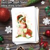 The Best Card Company - 12 Cat Christmas Greeting Cards - Cute Boxed Notecard Set, Holiday Animal Cards with Envelopes (1 Design, 12 Cards) - Funky Rainbow Holiday Cats C6753AXSG-B12x1