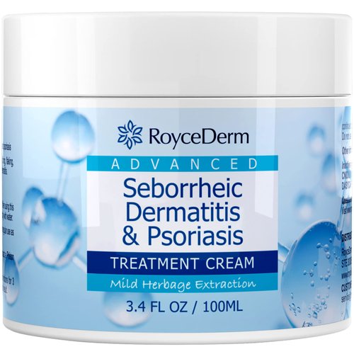 Roycederm Seborrheic Dermatitis Cream, Scalp Treatment for Psoriasis, Folliculitis, Dry Scalp, Da...