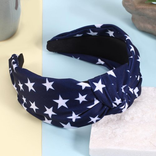 Independence Day Headband American Flag Knotted Stars Hair Band USA Patriotic Twist Hair Accessories 4th of July Hair Hoop for Women Girls