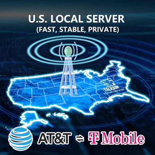 TALKSIM Data SIM Card 24GB 365Days Support AT&T, T-Mobile, 4G LTE USA SIM Card Compatible with Unlocked Security Camera/Router/Mobile WiFi Hotspot/Tablet/Hunting Trail Camera iot Devices