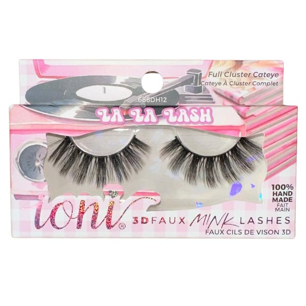 IONI 3D FAUX MINK LASHES (686DH12), Black