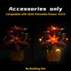 BrickBling Light Compatible with Lego Icons Poinsettia Flower Décor, LED Lighting Compatible with Lego 10370 (No Model Set)