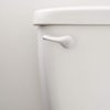 Qualihome White Toilet Tank Flush Lever Handle, Universal Front Mount with Nut Lock, Fits Most Toilets