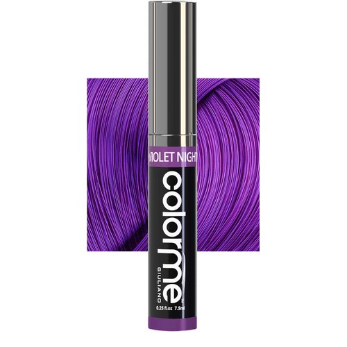 Colorme Root Touch Up Temporary Hair Mascara to color and Blend Semi Permanent Dye regrowth. Washes Out (VIOLET NIGHT)
