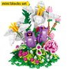 Sepuel Lilies Flower Bouquet Building Sets, Artificial Flowers Building Blocks kit, DIY Unique Decoration Home, Botanical Collection for Ages 8+,Ideal Gifts for Mom Women (511PCS)