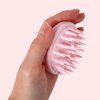 GASHINA STORY Hair Brush, My Melody and Kuromi Soft Silicone Scalp Massager for Hair Growth, Head Massager, Hair Care and Styling Tool for Men, Women, and Kids, Pink