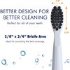 Sonic-FX Solo Sonic 3 Brushing Modes Toothbrush with Smart Timer, Rechargeable Charging Dock | Electric 1 Interdental and 2 Tooth Brush Heads Toothbrush Includes Replacement of Heads, White