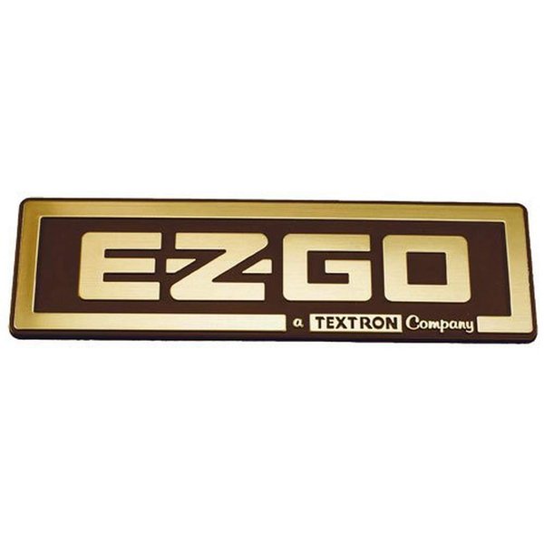 EZGO 71037G02 Gold Nameplate EZGO/A Textron Company