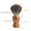 KIKC Synthetic Shaving Brush, Art Wooden Beard Brush (Ultra-Dense Synthetic Hair), Barber Shop Professional Salon Shaving Tool（22mm luxury Knot）