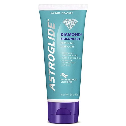 Astroglide Diamond, Premium Waterproof Silicone Gel Personal Lubricant, 3 oz.