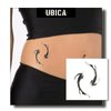 UBICA Temporary Tattoos Adult, 2 Sheets Fake Tattoos, Realistic And Long-Lasting Non-Reflective, Waterproof For 1-2 Weeks, Koi Tattoo 3x3in