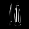 VIVACE 2PACK Natural/Clear Long Stiletto 500 Artificial Fake Gel Nail Tips (Total 1000Tips) 10Sizes For Nail Salon Nail Shop (28510/28512) (Long Stiletto)