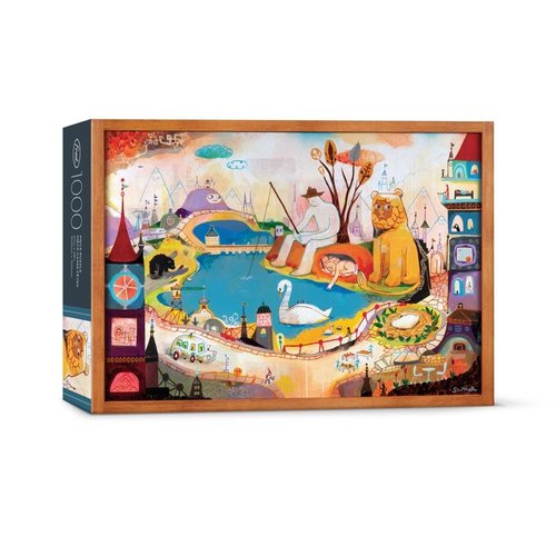 Genuine Fred THE LION IS AWAKE by Souther Salazar, 1000 piece puzzle
