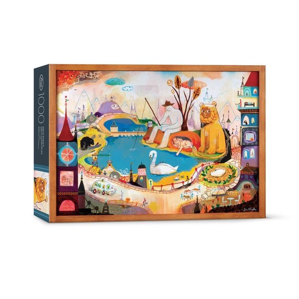 Genuine Fred THE LION IS AWAKE by Souther Salazar, 1000 piece puzzle