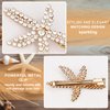 9pcs Starfish Hair Clip, Elegant Pearl Star Hair Clip Sea Star Hair Clips Rhinestone Hairpin Barrette Seashell Hair Accessories for Women Girls (3 Styles)