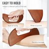 Scienlodic Gua Sha Massage Tool,Wood Therapy Massage Tools,Lymphatic Drainage Tool Anti Cellulite Massager,Scraping Board,guasha Tool for Body Shaping Neck Back Muscle Scraper Tool (Carbonization)
