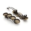 EXCEART Snap Hair Clips 5 Pcs Bronze Hair Clip Round Settings Blank Hairgrip Base Trays Bobby Hair Barrette Bezel Holder For DIY Headdress Jewelry Making Accessories 12mm Metal Hair Clips
