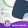 Waterproof Seat Protector (17.7 x 17.7)” - Blue Absorbent Seat Covers - Protector Underpads for Chairs Sofa - Reusable Chair Pad Protectors - Incontinence Pads for Kids, Pets, Adults, & Seniors