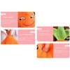 JOSON Orange Imitation Carrot Pillow, Children's Sleeping Pillow Doll, Plush Toy pad, Used for Bedroom, Sofa and Office Decoration （17.7inch）