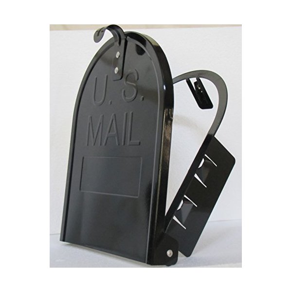 MAGNETIC 8 Inch (Width) by 10 Inch (Height) RetroFit"Snap-in" Mailbox Door Replacement - Black