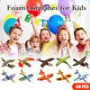 HAPTIME 60 Pcs Foam Airplanes Party Favors for Kids - Glider Planes, Paper Airplanes Kit for Ages 3-5, Bulk Toys, Goodie Bag Stuffers, Carnival Prizes in Bulk