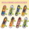 ArtCreativity Mini Finger Skateboards for Kids (Bulk Pack of 144) Durable Finger Boards in Assorted Designs, 2 Inch Fingerboard Skateboard Party Favors, Goody Bag Fillers