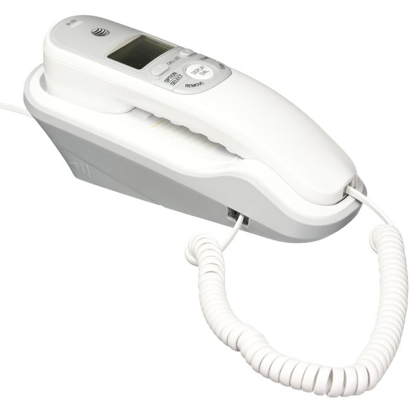 AT&T TR1909 Trimline Corded Phone with Caller ID, White