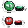 JIALITFUN YES NO Button, No Button with Sound Yes Button for Desk Party Games Tools Holiday Supplies