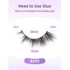 False False Eyelashes Lashes Cat Eye Natural 15mm Manga Eyelashes Wispy with Thin Band 3D Volume False Lashes Anime Lashes Soft Strip Lashes Pack C Curl Fake Eyelashes 7 Pair EVENTILL