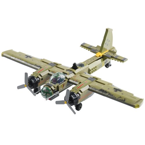 HI-REEKE JU88 Jet Fighter WW2 Plane Military Building Set, Army Aircraft Model Airplane Toy Kit for Adult -559 PCS