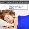 Ntomtuex Sensory Bed Sheet for Kids Compression Reduced Pressure Weighted Blanket to Keep Nice Sleeping Comfortable with Light Breathable Polyester, Blue, 38"x60"