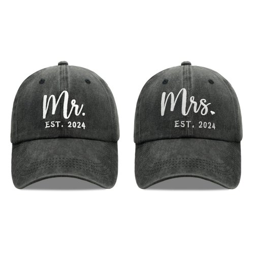 Bridal Shower Gifts for Bride Groom Couples Wedding Gifts Engagement Gifts Mr. Mrs Gifts Hat Couple Baseball Cap