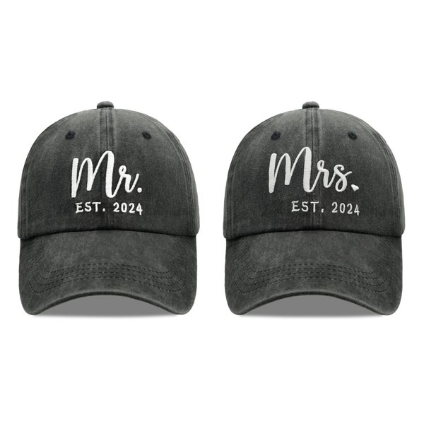 Bridal Shower Gifts for Bride Groom Couples Wedding Gifts Engagement Gifts Mr. Mrs Gifts Hat Couple Baseball Cap