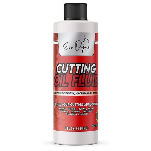Cutting Oil, Cutting Fluid 8-OZ, Made in The USA | Cutting Oil for Drilling, Tapping, Milling | Professional Grade Fluid Oil - Machine Cutting Fluid, Safe on Metal & Glass by Evo Dyne