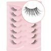 Onlyall Half Eyelashes Corner Lashes Natural Lashes Half Lashes Wispy End Lashes Corner Eyelashes 3/4 Lashes Clear Band Lashes 7 Pairs C02 (6MM-14MM)