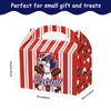 chiazllta Baseball Party Favor Treat Boxes Gift Boxes Baseball Candy Cookies Snack Goody Cardboard Box with Handles for Kids Sports Party Supplies Decorations, 12 Pcs