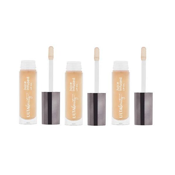Ulta Beauty 3 Pack Juice Infused Lip Oil. Jojoba and Peach. Size 0.15 oz.