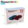 PicassoTiles 2pcs Mini Magnetic Tiles Expansion Car Truck Construction Set, Kids Building Magnet Bricks STEM & Learning Toys, Magnetic Add-ons,Car Toys, Toddler Preschool 3 years and up boys and girls
