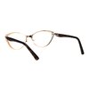 PASTL Womens Reading Glasses Magnified Readers Cateye Spring Hinge Rose Gold +2.5