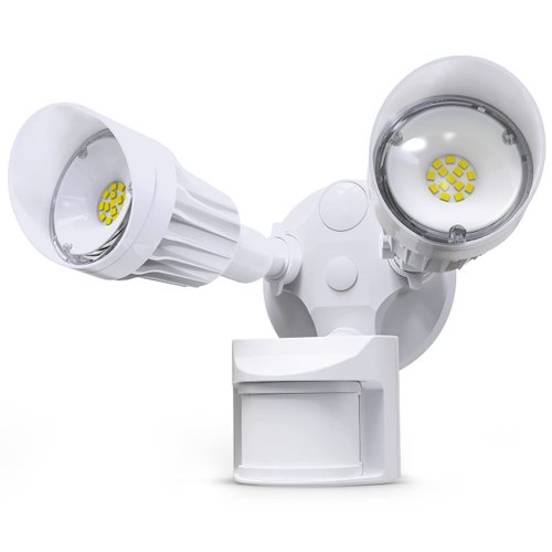 JJC LED Outdoor Security Lights Motion Sensor Flood Lights Fixture,27.5W(170W Equiv.) 2800LM,IP65 Waterproof,3000K Warm White ETL Listed Outdoor Lighting White (Not Solar Powered)