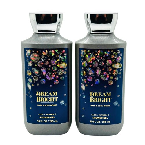 Bath & Body Works Shea + Vitamin E Shower Gel, Set of 2, 10oz Each (Dream Bright)